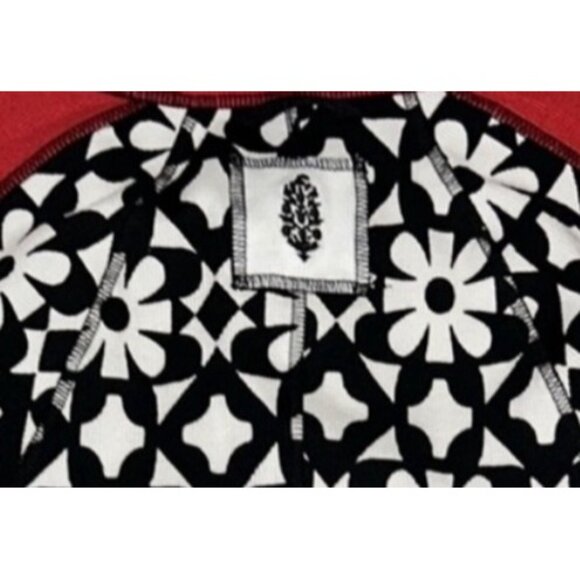 FP Movement by Free People Kick Off Printed Layer Top Black Red White Graphic L - Picture 10 of 16